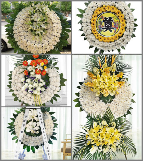湖南邵阳洞口县竹市镇龙潭村花圈速递